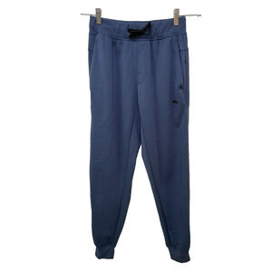 Mitre Joggers Men Small Blue Pull‎ On Zip Pockets Drawstring Sweatpants Cozycore